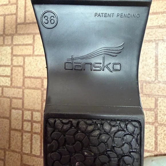 Dansko Black Patterned Clogs - Picture 2 of 2